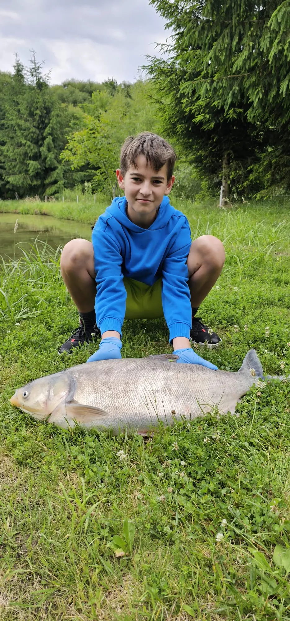 Ryba złowiona z naszego stawu